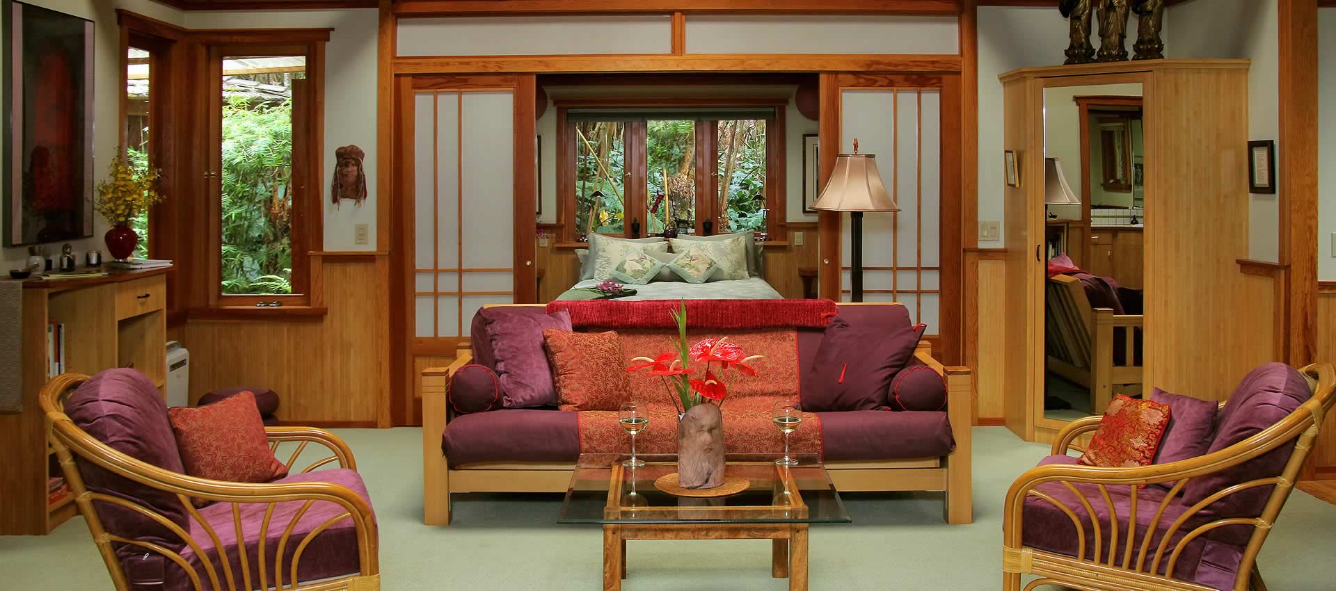 Bamboo Guest House living room sitting area