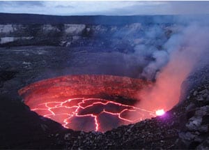 Active Volcano in Hawaii Volcanoes National Park