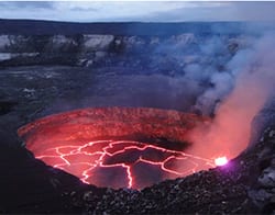 Crater rim of Kilauea Caldera