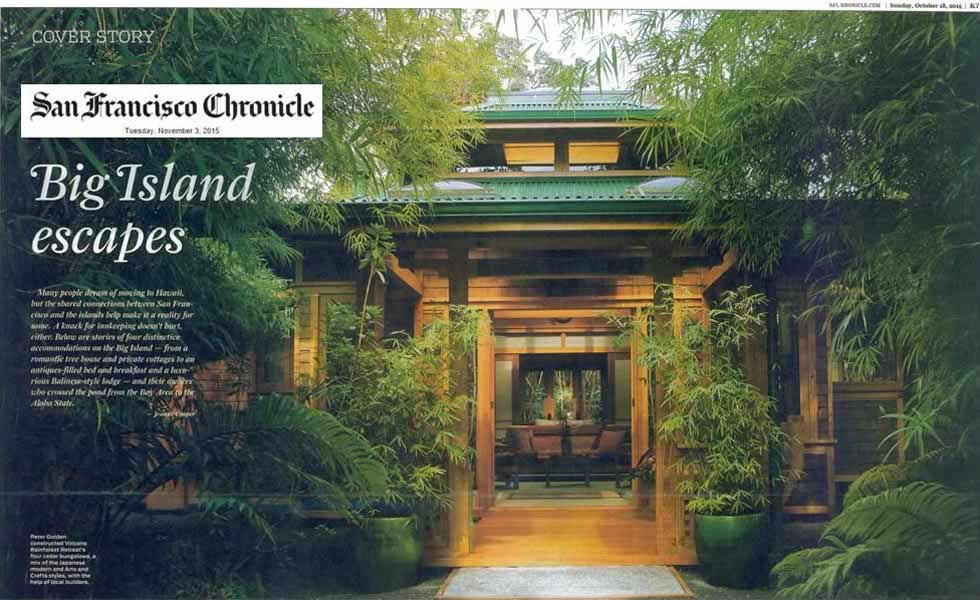 San Francisco Chronicle Cover Story Big Island Escapes
